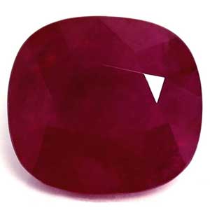 Ruby Cushion 4.17 carat Red Photo