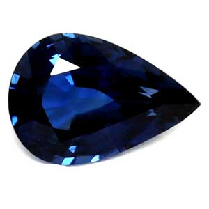 Sapphire Pear 0.68 carat Blue Photo
