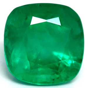 Emerald Cushion 3.70 carat Green Photo