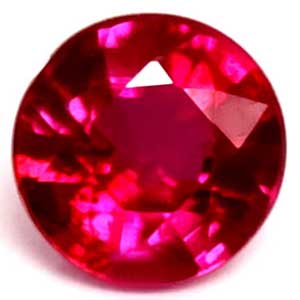 Ruby Round 0.60 carat Red Photo