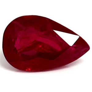 Ruby Pear 0.75 carat Red Photo