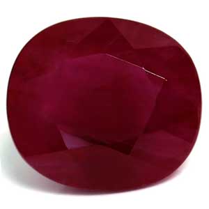 Ruby Cushion 3.95 carat Red Photo