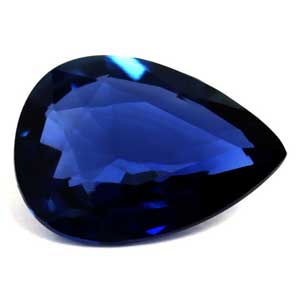 Sapphire Pear 0.74 carat Blue Photo