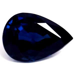 Sapphire Pear 0.90 carat Blue Photo