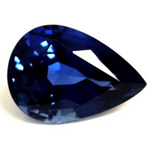 Sapphire Pear 0.54 carat Blue Photo