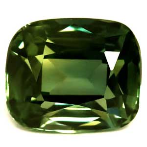 Sapphire Cushion 0.93 carat Blue Green Photo