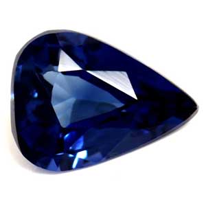 Sapphire Pear 0.72 carat Blue Photo