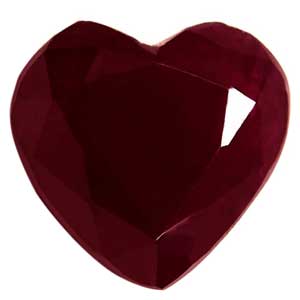 0.78 carat Heart Ruby - Gemstone Thumbnail