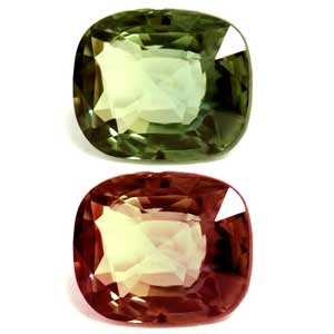 Alexandrite Cushion 2.57 carat Green Photo
