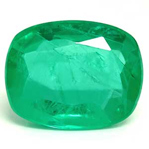 Emerald Cushion 2.95 carat Green Photo