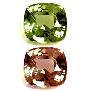 Alexandrite Cushion 0.70 carat Green Photo