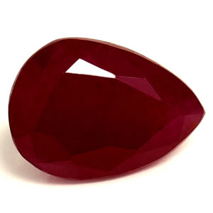 Ruby Pear 0.89 carat Red Photo