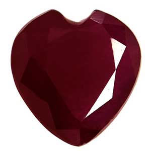 0.88 carat Heart Ruby - Gemstone Thumbnail