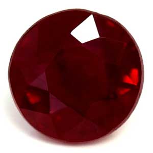 Ruby Round 0.62 carat Red Photo
