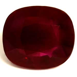Ruby Cushion 1.00 carat Red Photo