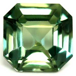 Sapphire Cushion 0.76 carat Blue Green Photo