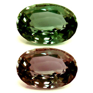 Alexandrite Oval 0.60 carat Green Photo