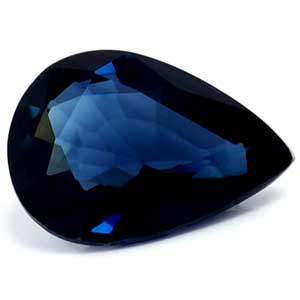 Sapphire Pear 0.72 carat Blue Photo