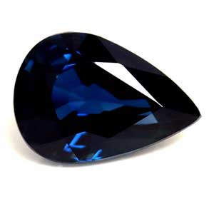 Sapphire Pear 0.91 carat Blue Photo