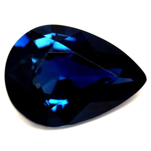 Sapphire Pear 0.87 carat Blue Photo