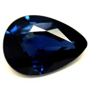 Sapphire Pear 0.93 carat Blue Photo