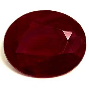 Ruby Oval 0.53 carat Red Photo