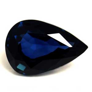 Sapphire Pear 0.51 carat Blue Photo