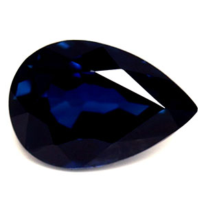 Sapphire Pear 0.62 carat Blue Photo