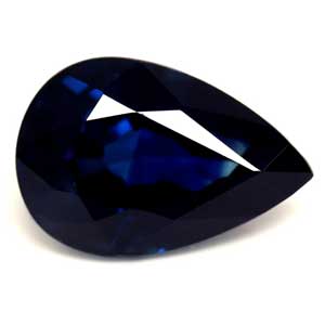 Sapphire Pear 0.57 carat Blue Photo