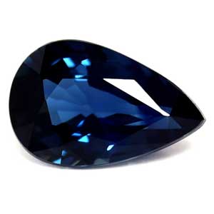 Sapphire Pear 0.50 carat Blue Photo