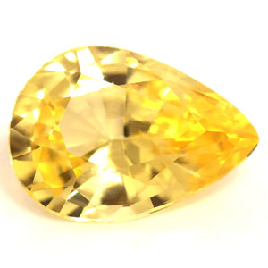 Sapphire Pear 0.75 carat Yellow Photo