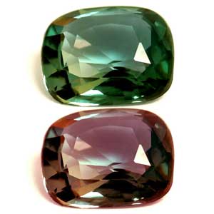 Alexandrite Cushion 0.76 carat Green Photo