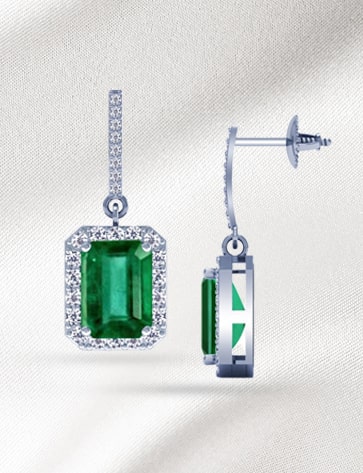 Ready to Ship Emerald Earrings