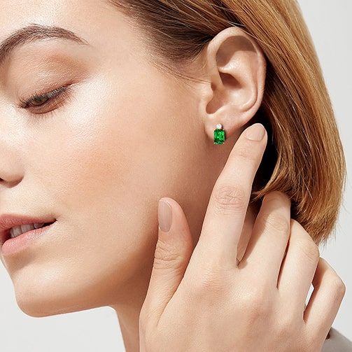 Shop Natural Color Gemstone Earrings