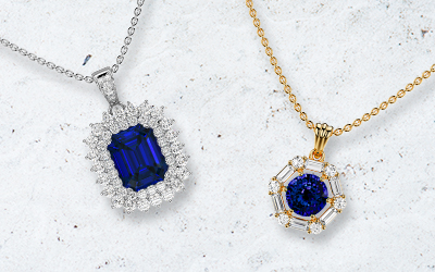 Shop Natural Sapphire Pendants Necklaces Online | GemsNY