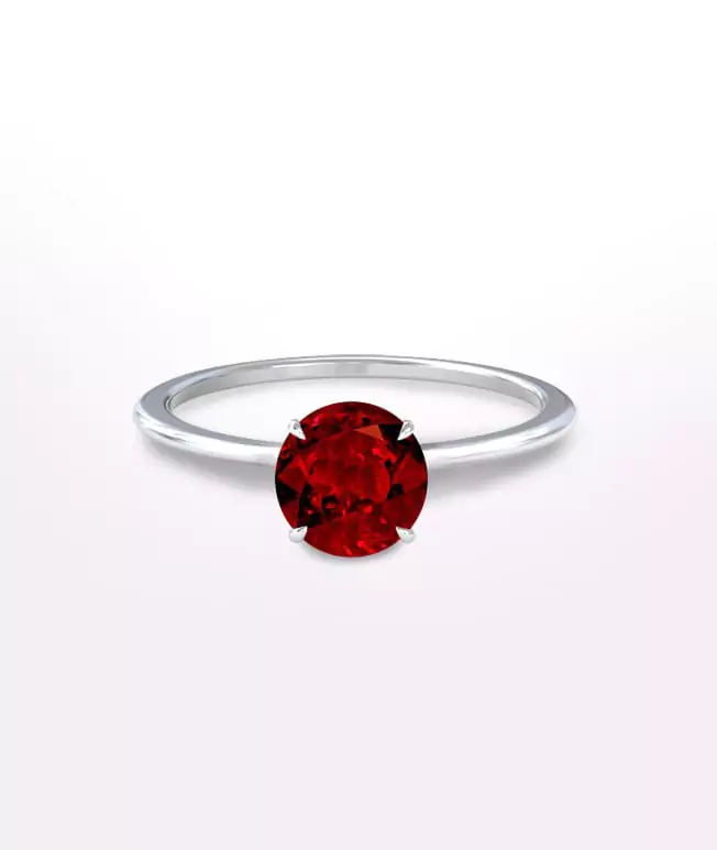 Ruby Solitaure Ring
