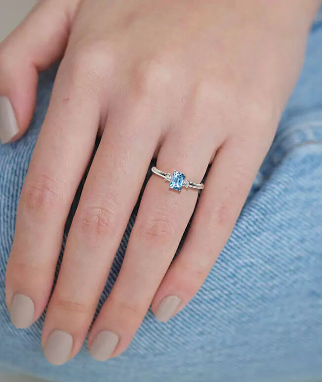 Mixed Gemstones Engagement Rings - Aurelius Jewelry