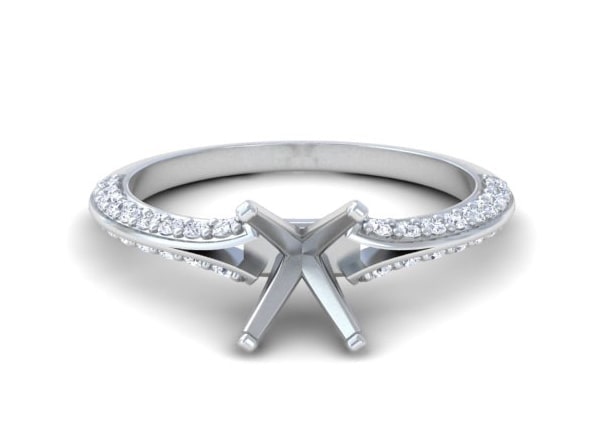 Men's Metal Diamond Rings - R11357DM