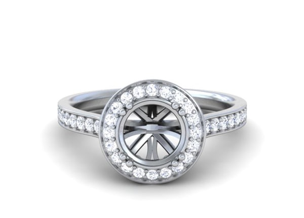 Halo Diamond Rings - R11779DM
