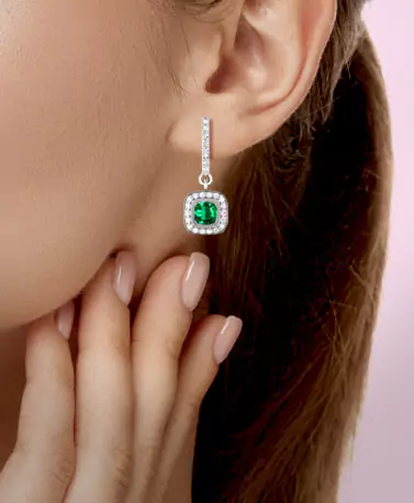 GemsNY Emerald earrings
