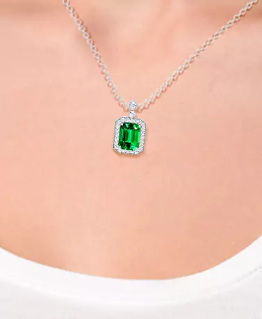 GemsNY Emerald pendants
