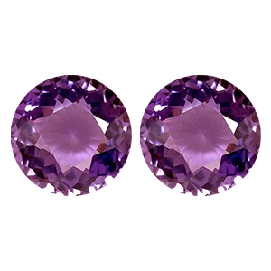 White Purple Earrings