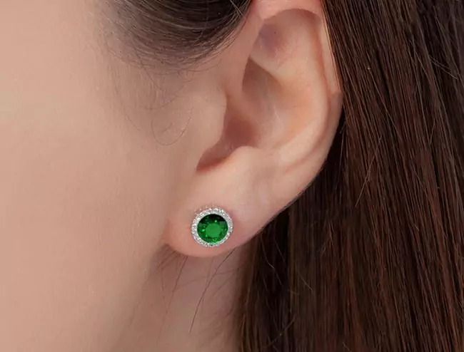 GemsNY Emerald Earrings Jewelry