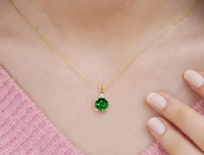 GemsNY Emerald Pendants Jewelry