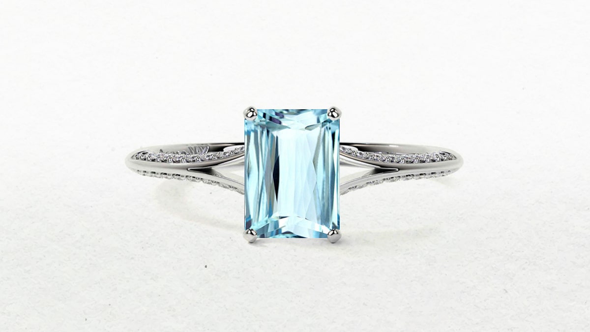Make Your Own Aquamarine Gemstone Ring Online | GemsNY