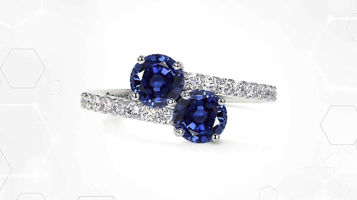 Sapphire stone clearance ring design