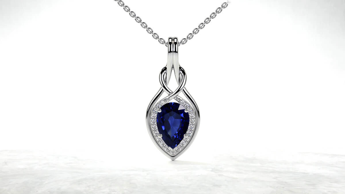 Buy Preset Sapphire Pendants Necklaces Online | GemsNY