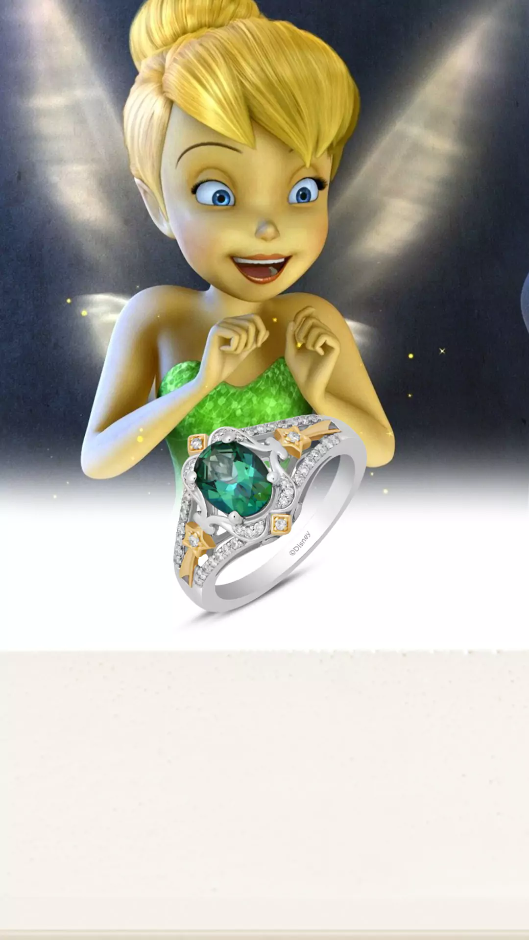 Bradford exchange deals tinkerbell ring