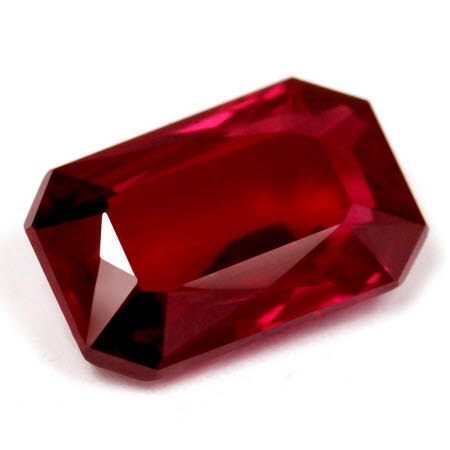 GIA Untreated 5 cts. Emerald Cut Ruby AAAAA Quality GemsNY