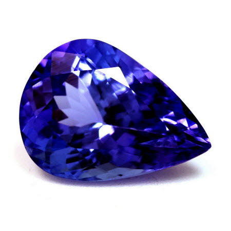 3.85 cts. Tanzanite Pear AAA Quality GemsNY